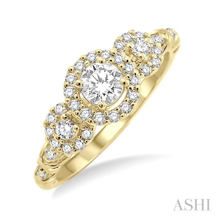 SEMI-MOUNT DIAMOND ENGAGEMENT RING