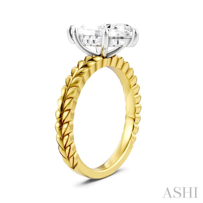 Marquise Shape Semi-Mount Diamond Engagement Ring-3