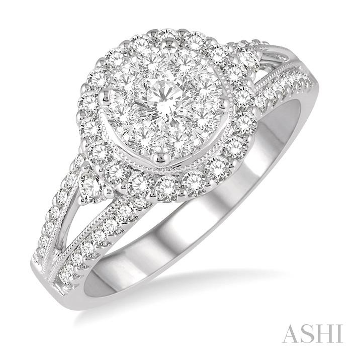 HALO LOVEBRIGHT DIAMOND ENGAGEMENT RING