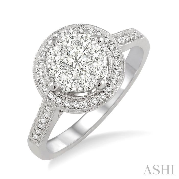 HALO LOVEBRIGHT ESSENTIAL DIAMOND ENGAGEMENT RING