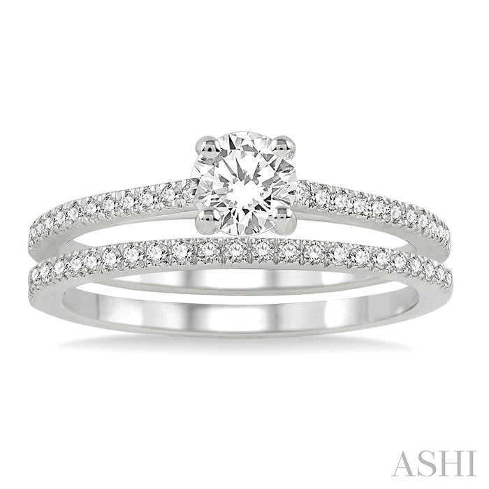 Round Shape Diamond Wedding Set-2