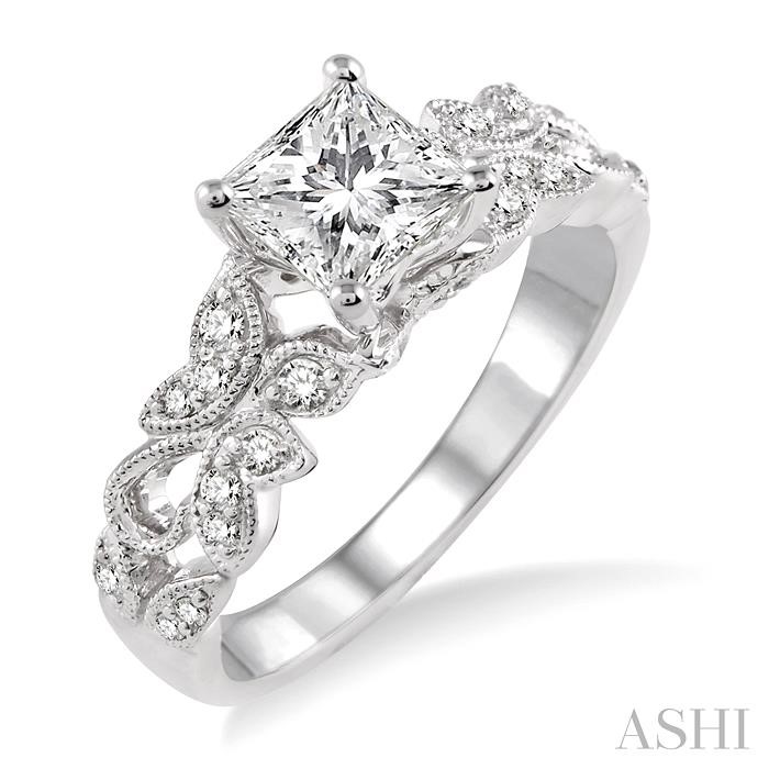 SEMI-MOUNT DIAMOND ENGAGEMENT RING