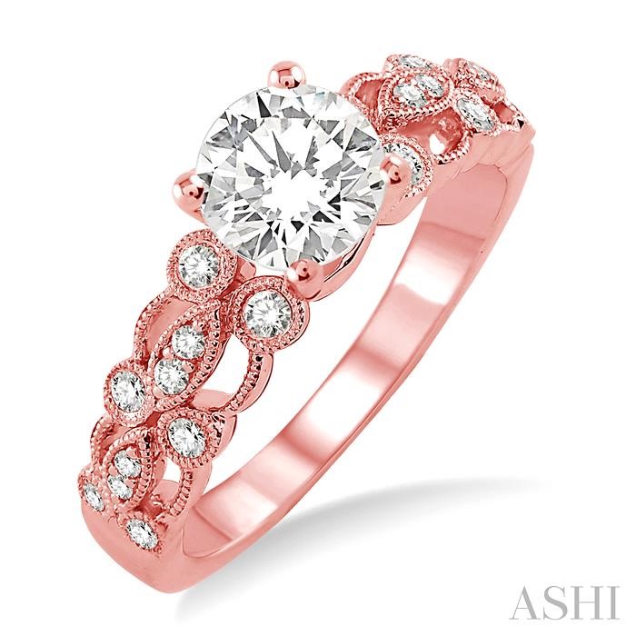 SEMI-MOUNT DIAMOND ENGAGEMENT RING