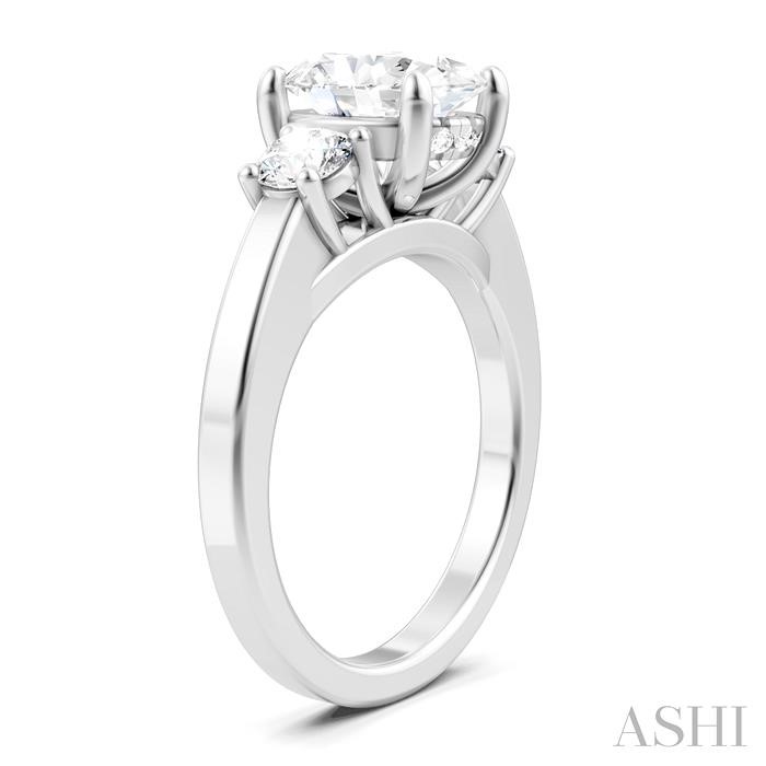 Oval Shape Semi-Mount Diamond Engagement Ring-3