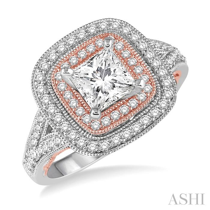 HALO DIAMOND ENGAGEMENT RING