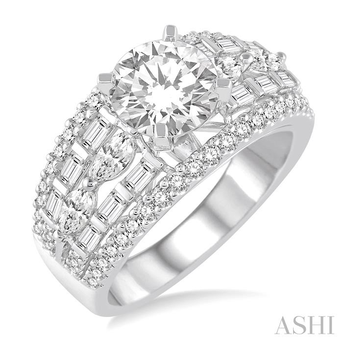 SEMI-MOUNT DIAMOND ENGAGEMENT RING