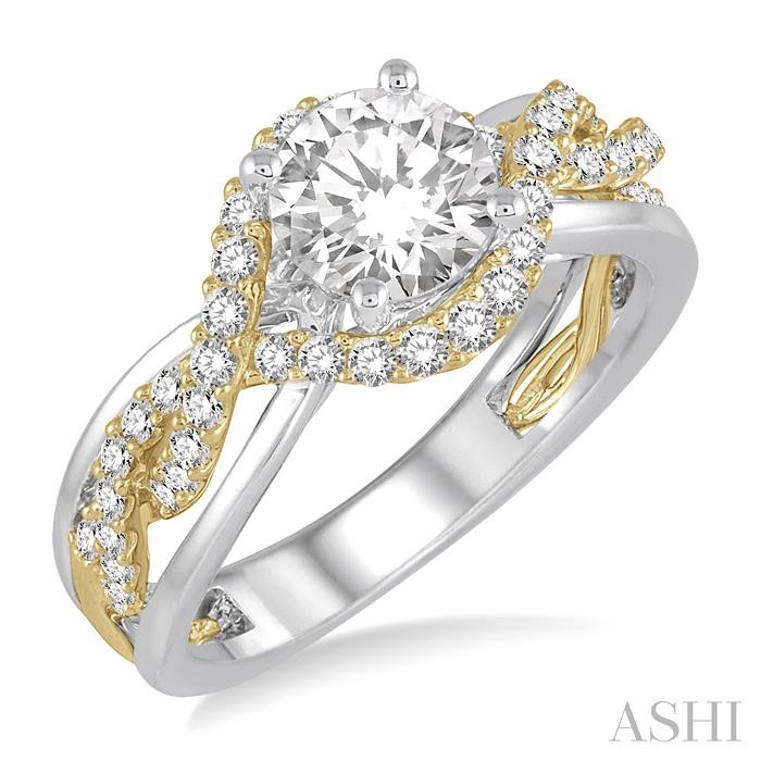 SEMI-MOUNT DIAMOND ENGAGEMENT RING