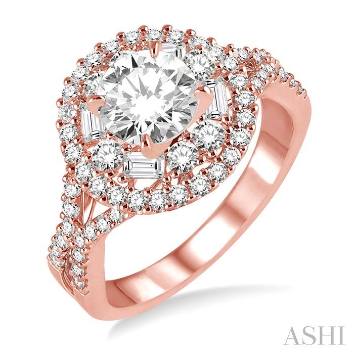 SEMI-MOUNT DIAMOND ENGAGEMENT RING