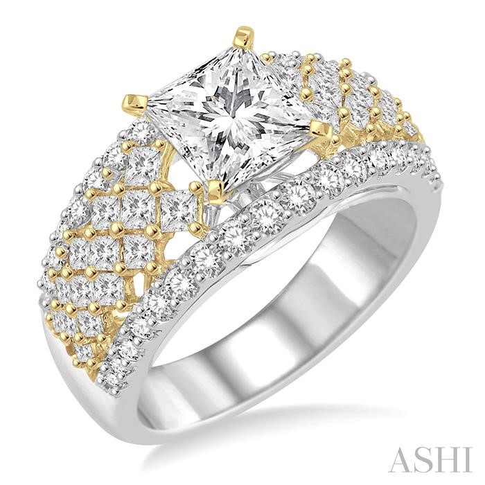 SEMI-MOUNT DIAMOND ENGAGEMENT RING