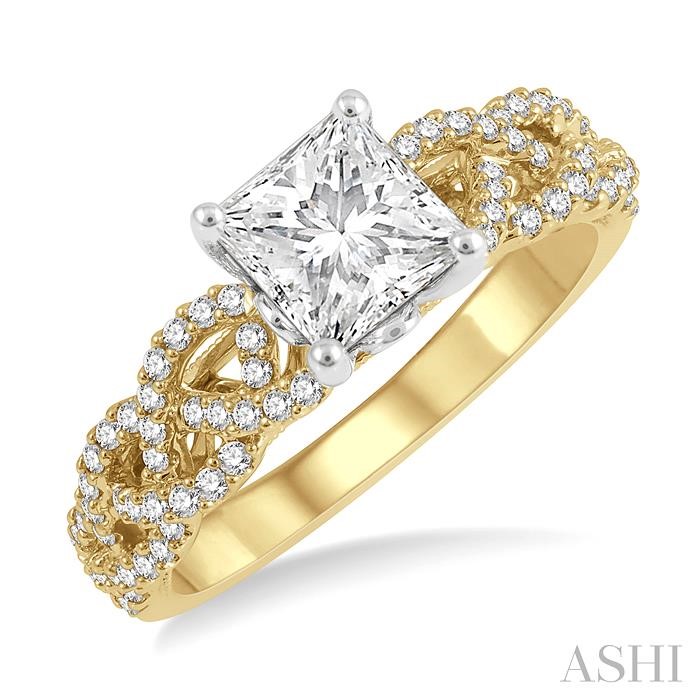 SEMI-MOUNT DIAMOND ENGAGEMENT RING