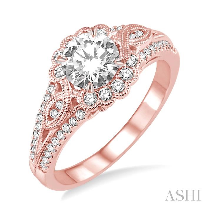 FLOWER DIAMOND ENGAGEMENT RING