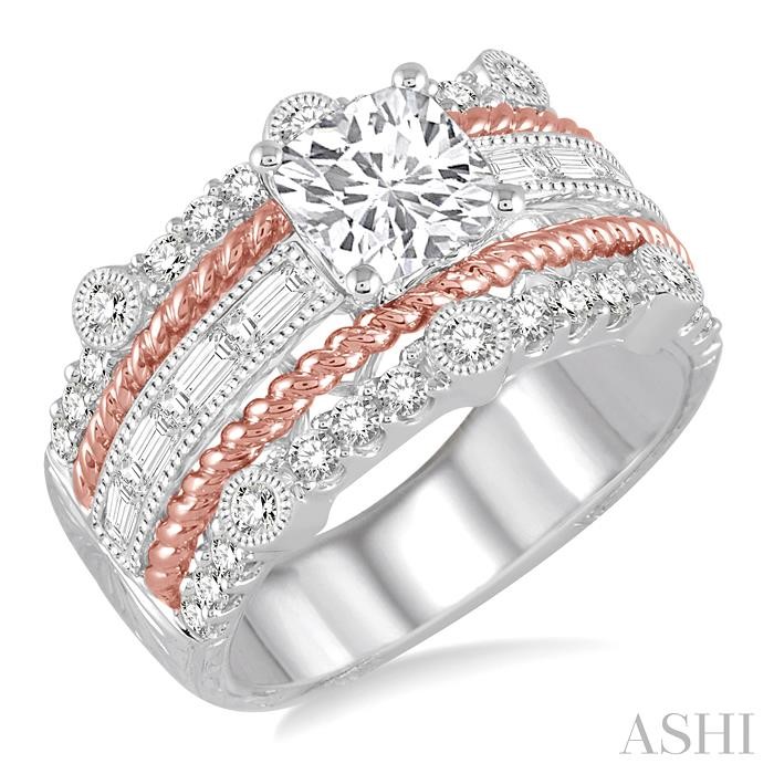 SEMI-MOUNT DIAMOND ENGAGEMENT RING