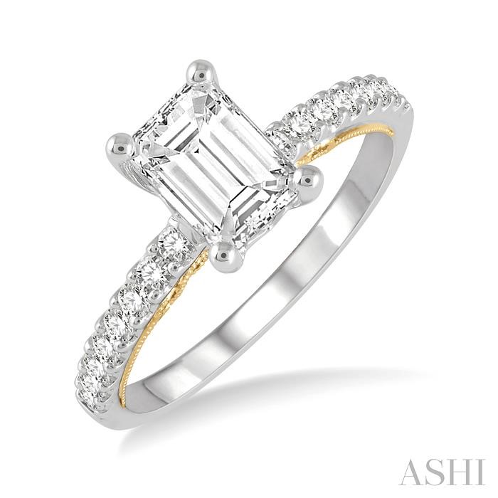 SEMI-MOUNT DIAMOND ENGAGEMENT RING