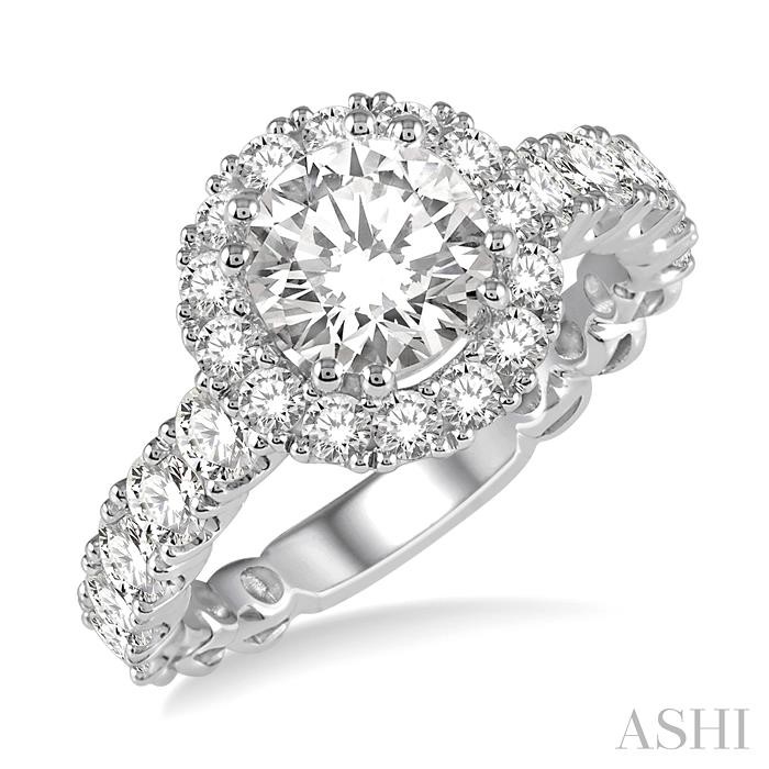 SEMI-MOUNT DIAMOND ENGAGEMENT RING