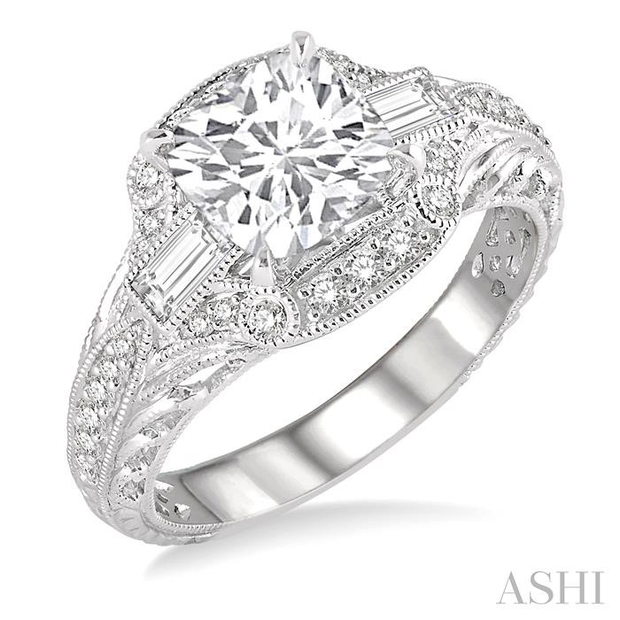 SEMI-MOUNT DIAMOND ENGAGEMENT RING