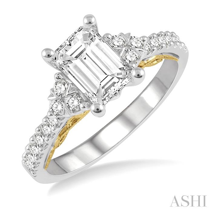 SEMI-MOUNT DIAMOND ENGAGEMENT RING