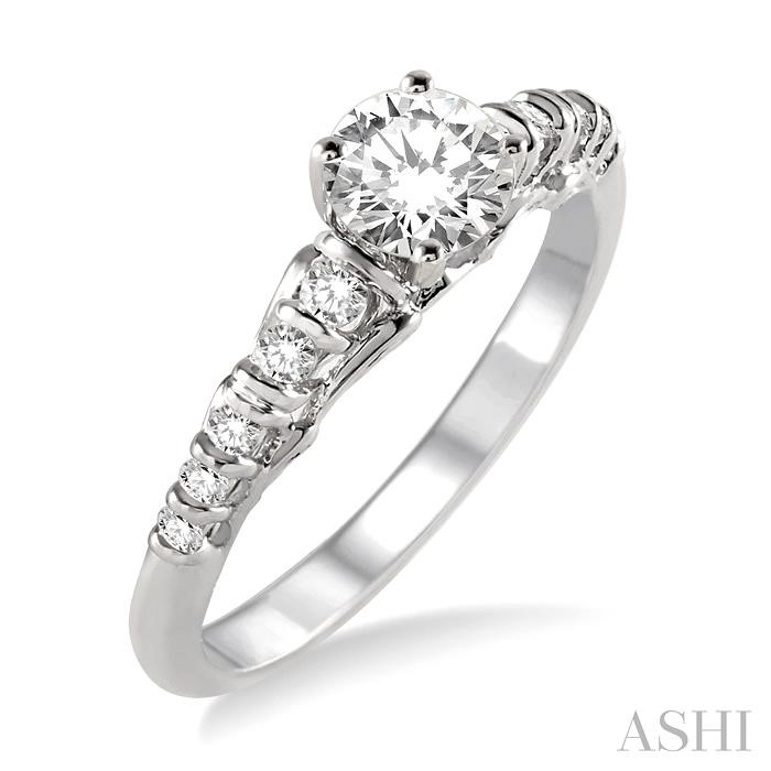 SEMI-MOUNT DIAMOND ENGAGEMENT RING
