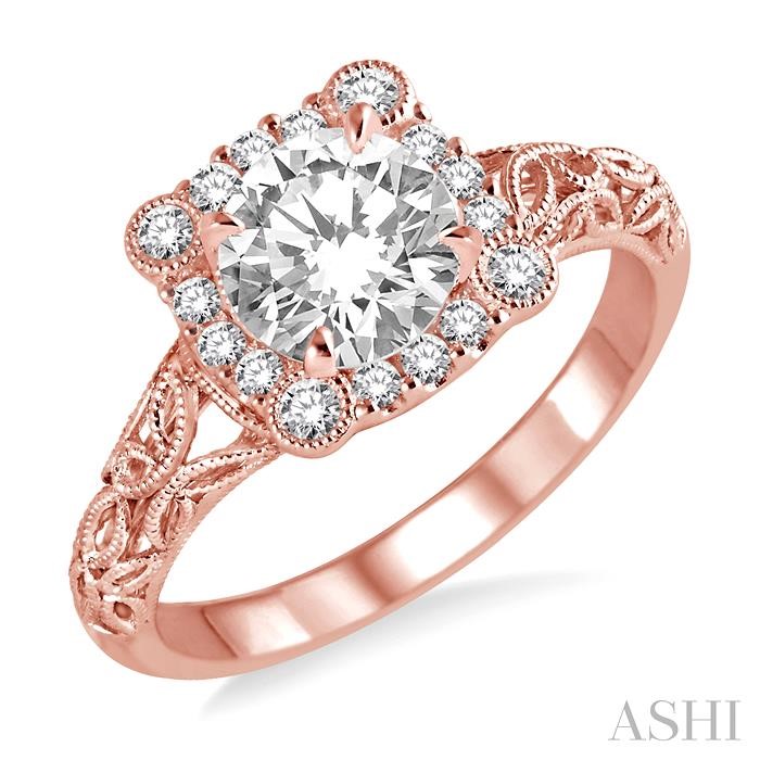 SEMI-MOUNT DIAMOND ENGAGEMENT RING