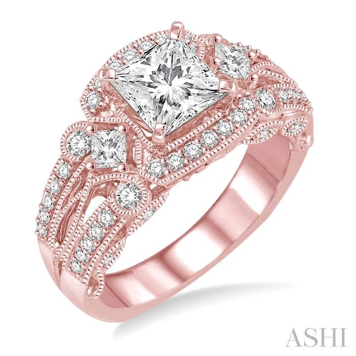SEMI-MOUNT DIAMOND ENGAGEMENT RING