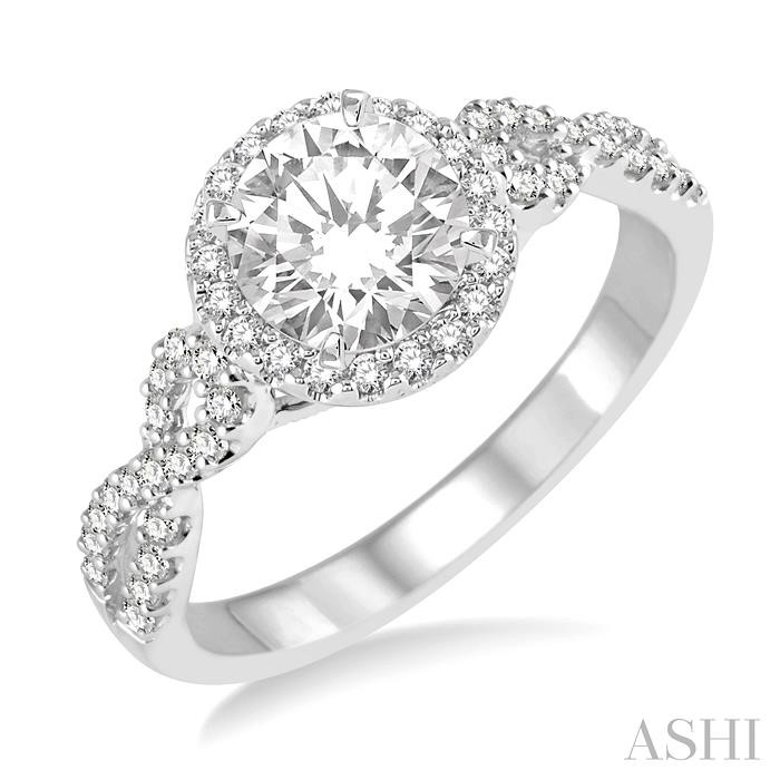 SEMI-MOUNT DIAMOND ENGAGEMENT RING