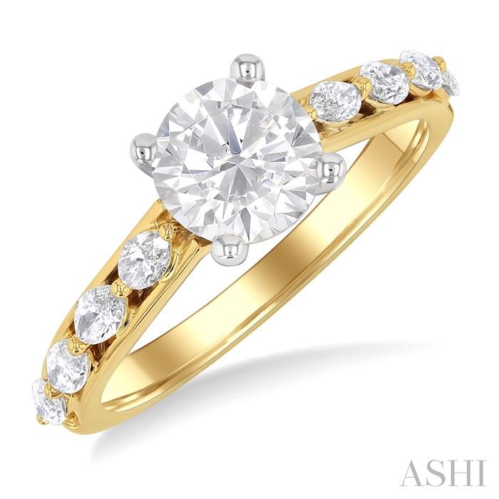 SEMI-MOUNT DIAMOND ENGAGEMENT RING