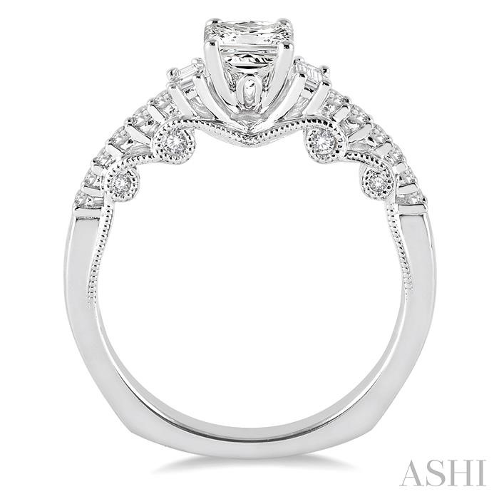 Princess Shape Diamond Engagement Ring-3