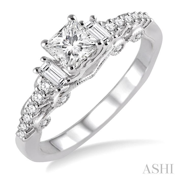 SEMI-MOUNT DIAMOND ENGAGEMENT RING