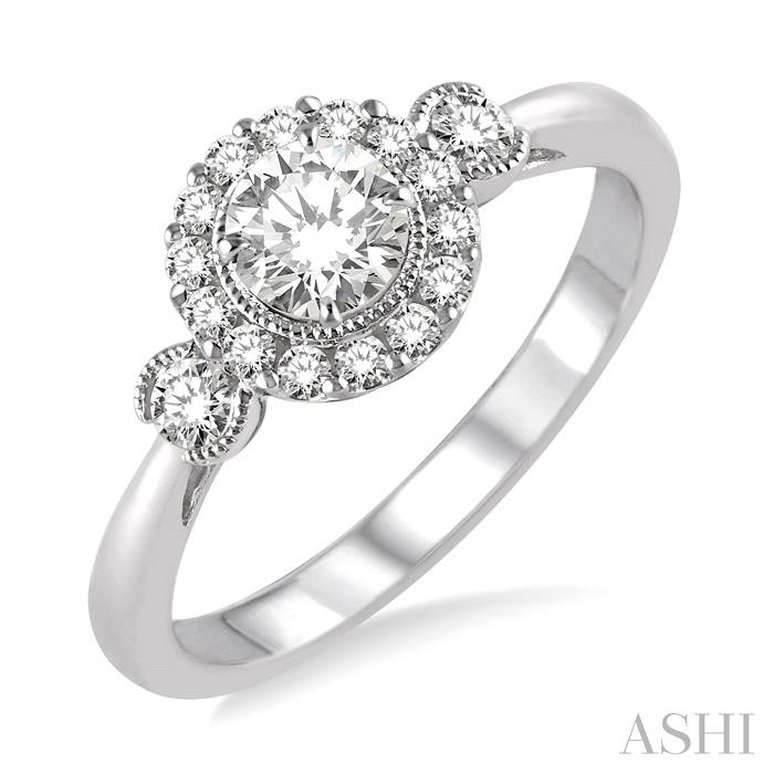 SEMI-MOUNT DIAMOND ENGAGEMENT RING