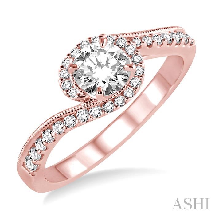 SEMI-MOUNT DIAMOND ENGAGEMENT RING