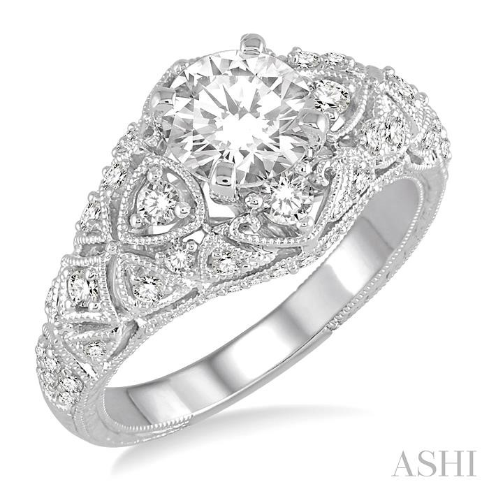 SEMI-MOUNT DIAMOND ENGAGEMENT RING