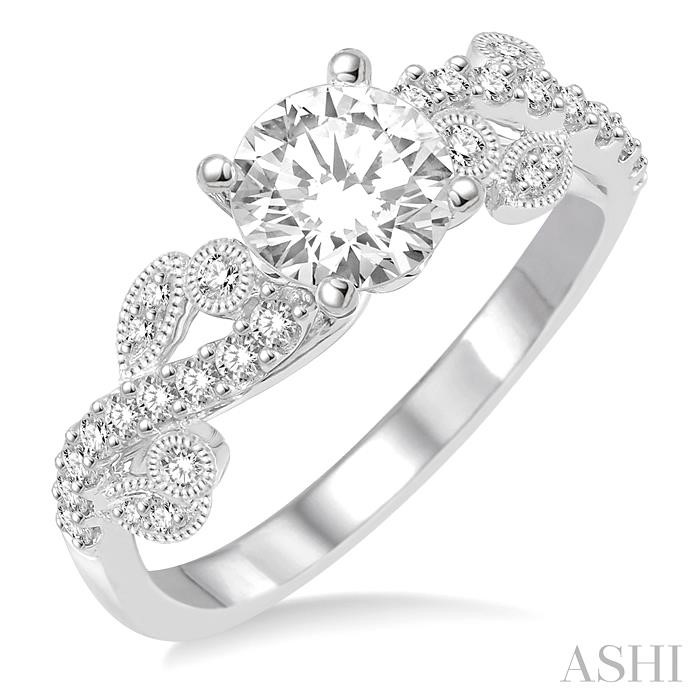 SEMI-MOUNT DIAMOND ENGAGEMENT RING