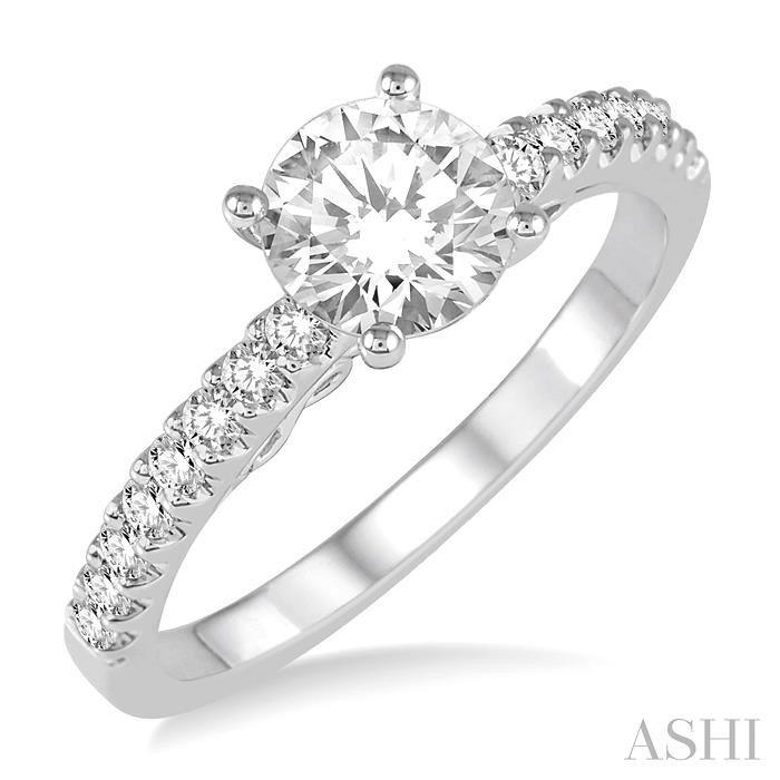 SEMI-MOUNT DIAMOND ENGAGEMENT RING