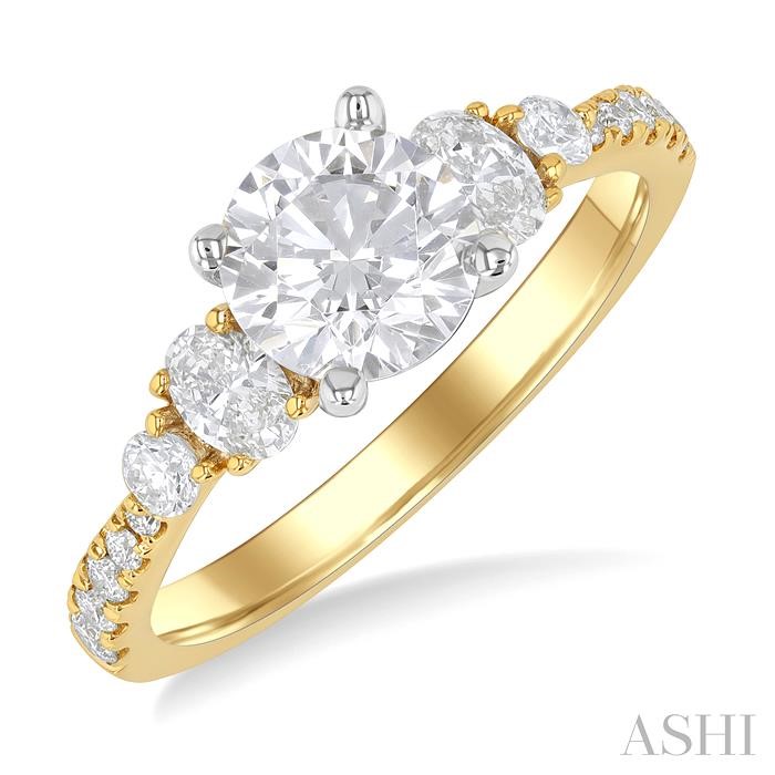 SEMI-MOUNT DIAMOND ENGAGEMENT RING