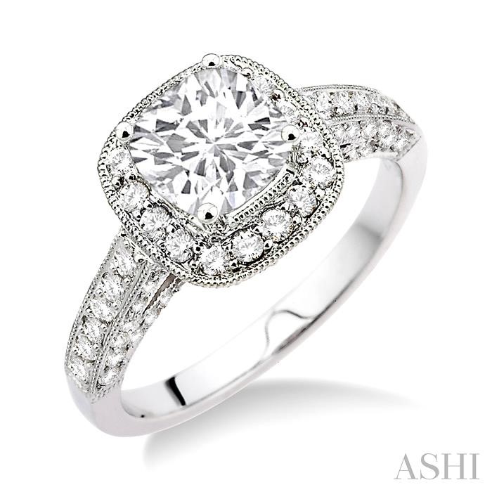 SEMI-MOUNT DIAMOND ENGAGEMENT RING