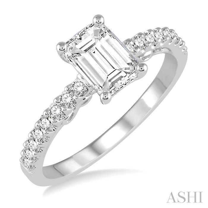 SEMI-MOUNT DIAMOND ENGAGEMENT RING