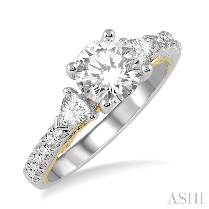 SEMI-MOUNT DIAMOND ENGAGEMENT RING