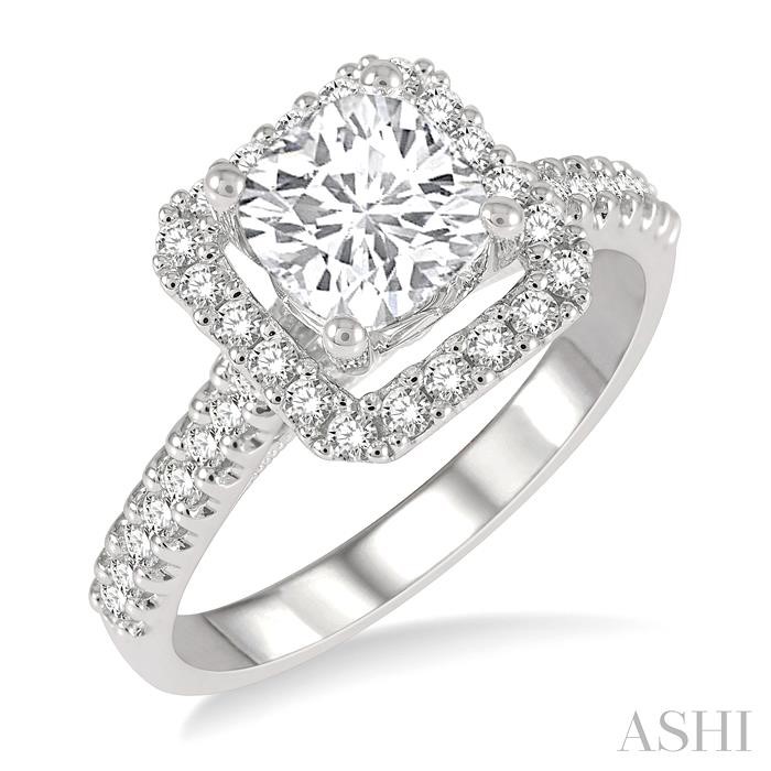 SEMI-MOUNT DIAMOND ENGAGEMENT RING