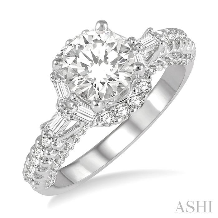 SEMI-MOUNT DIAMOND ENGAGEMENT RING