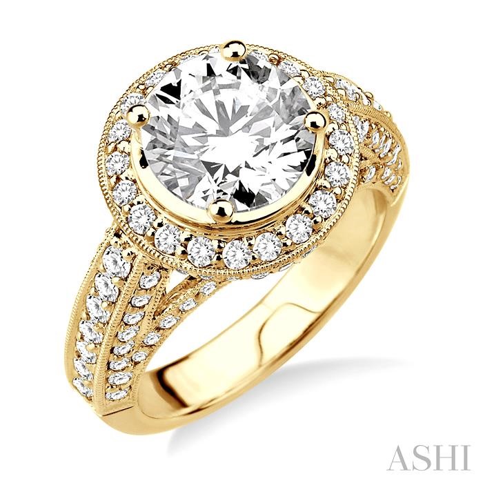 SEMI-MOUNT DIAMOND ENGAGEMENT RING