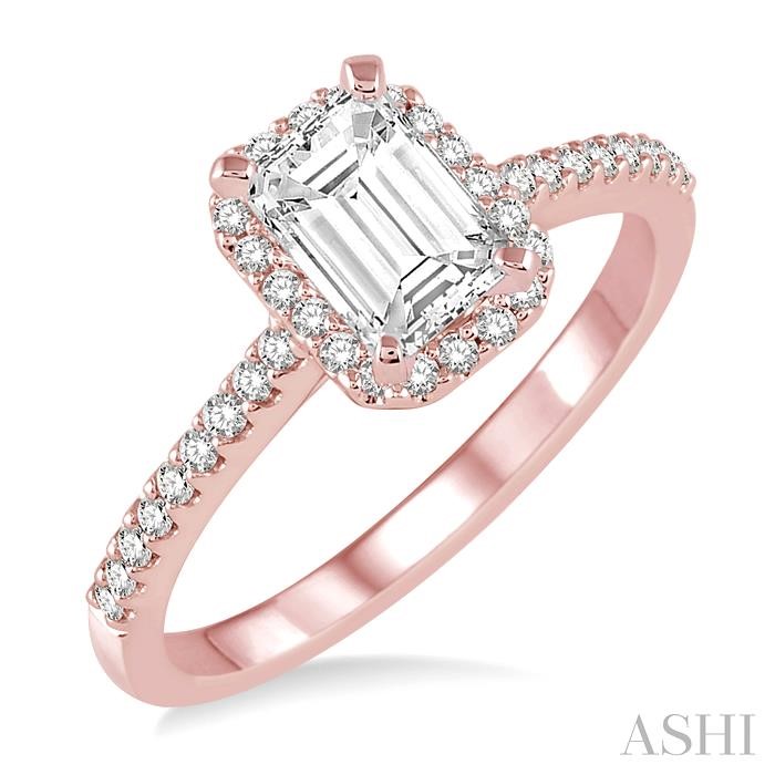 HALO DIAMOND ENGAGEMENT RING
