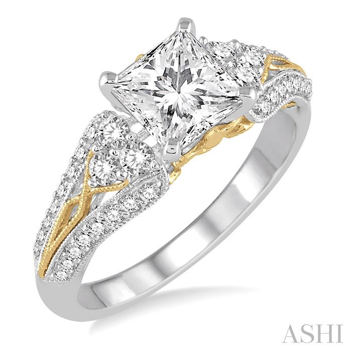 SEMI-MOUNT DIAMOND ENGAGEMENT RING