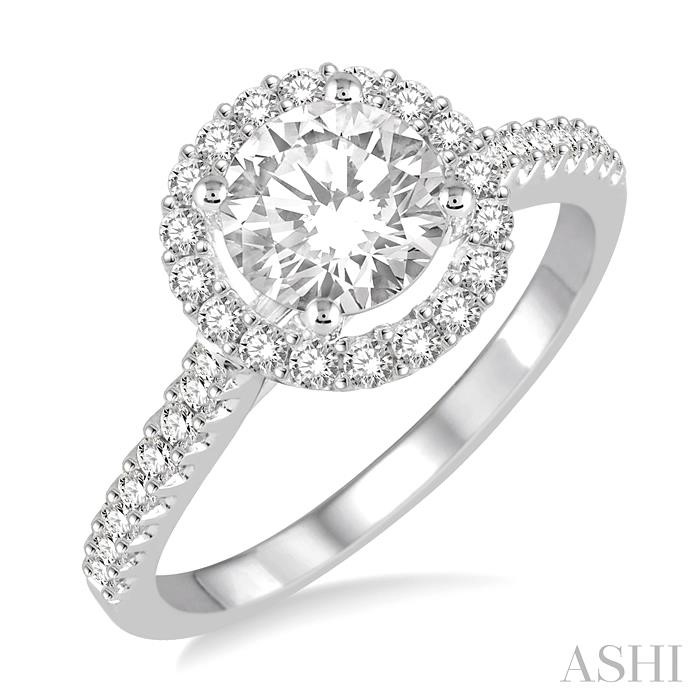 SEMI-MOUNT DIAMOND ENGAGEMENT RING