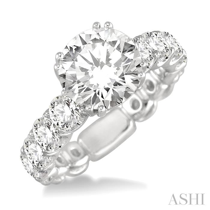 SEMI-MOUNT DIAMOND ENGAGEMENT RING