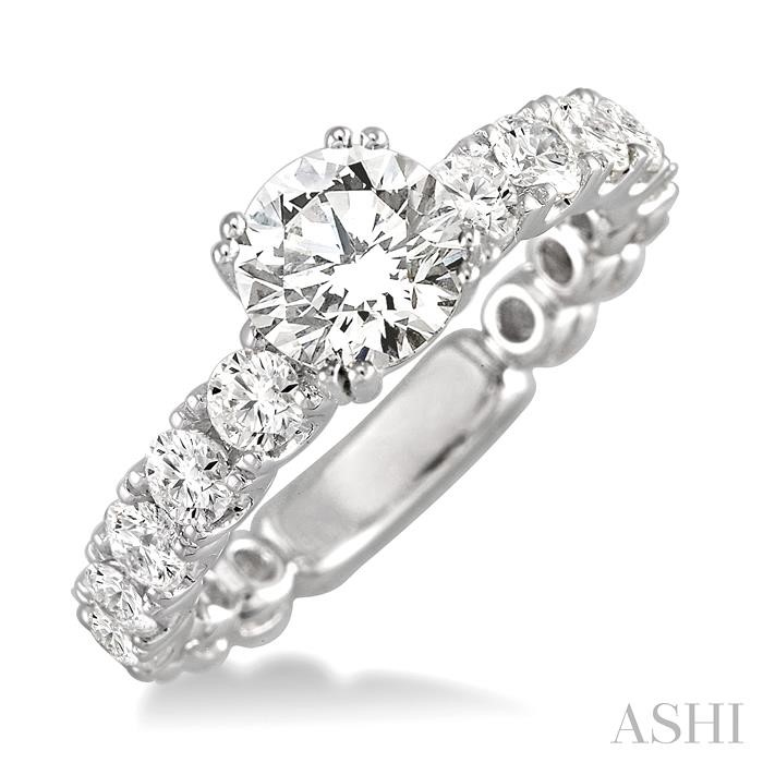 SEMI-MOUNT DIAMOND ENGAGEMENT RING