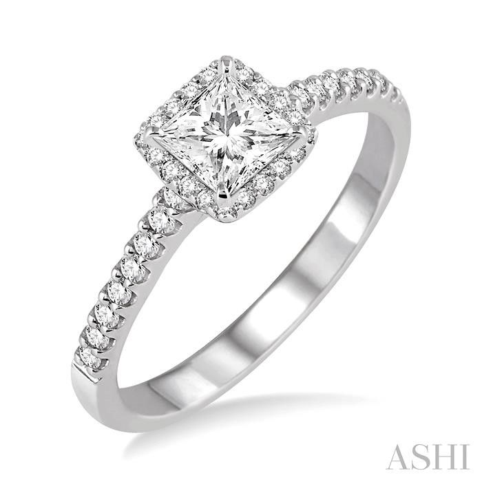 HALO DIAMOND ENGAGEMENT RING