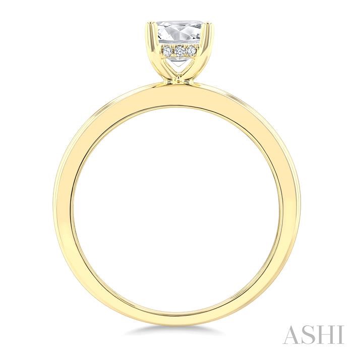 Oval Shape Semi-Mount Diamond Engagement Ring-2