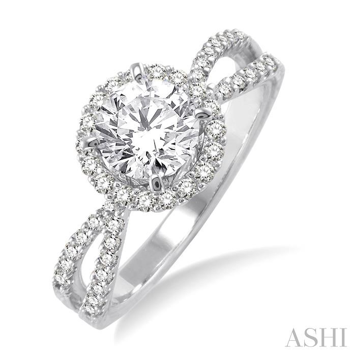 SEMI-MOUNT DIAMOND ENGAGEMENT RING