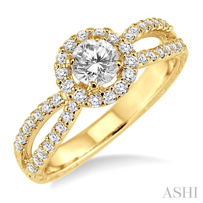 SEMI-MOUNT DIAMOND ENGAGEMENT RING