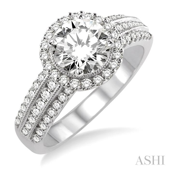 SEMI-MOUNT DIAMOND ENGAGEMENT RING