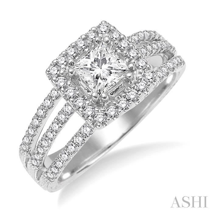 SEMI-MOUNT DIAMOND ENGAGEMENT RING